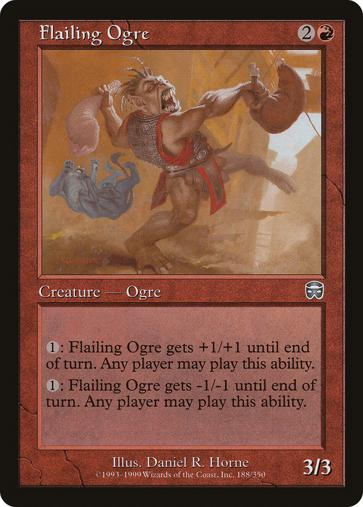 Image of Flailing Ogre (MMQ-188) - Mercadian Masques Foil