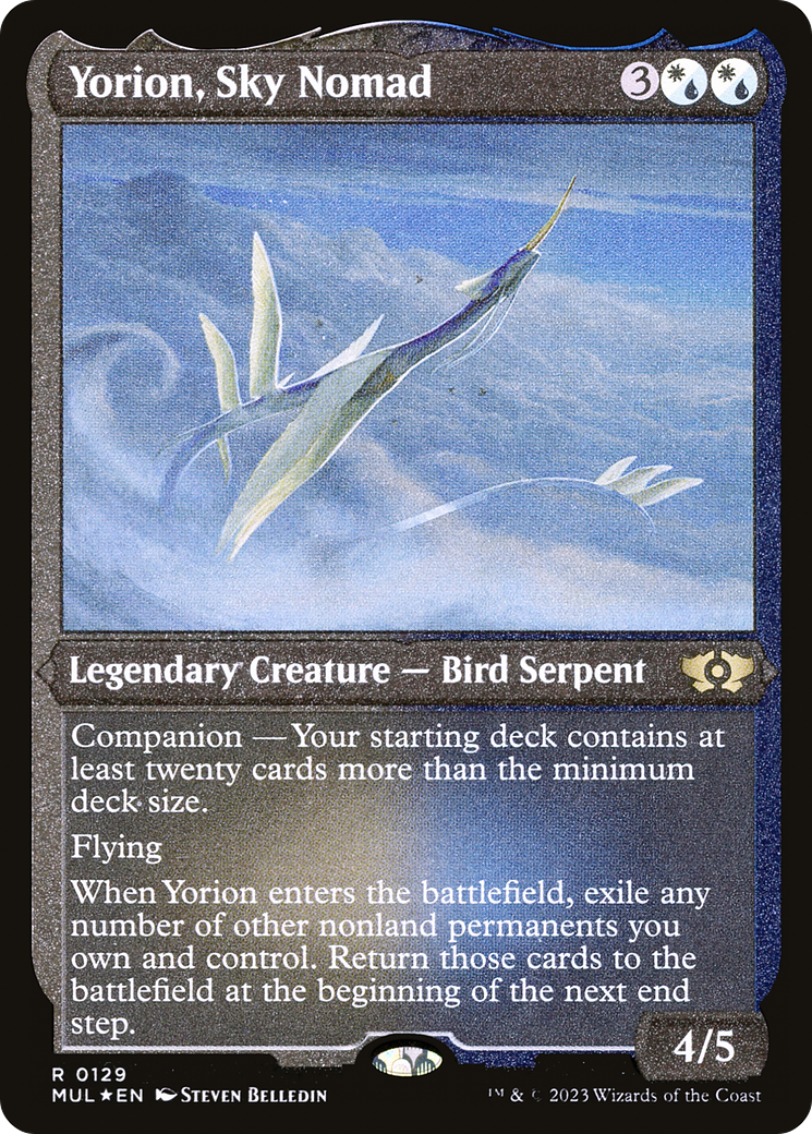 Image of Yorion, Sky Nomad (Foil Etched) (MUL-129) - Multiverse Legends: (companion) Foil