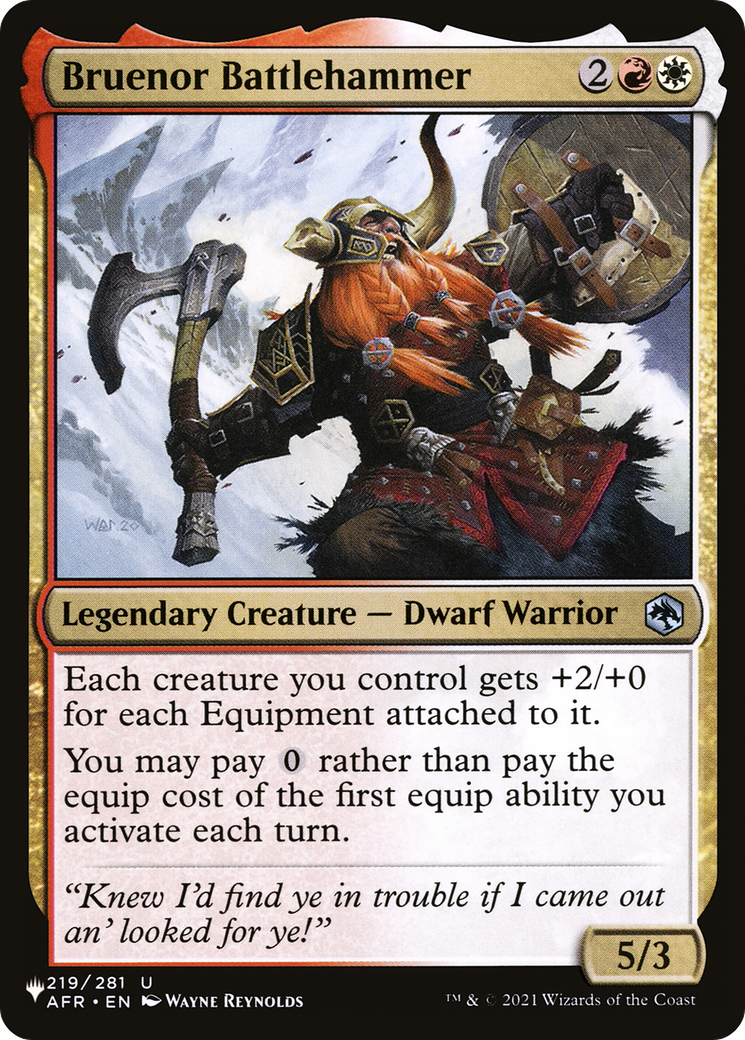 Image of Bruenor Battlehammer (LIST-AFR-219) - The List