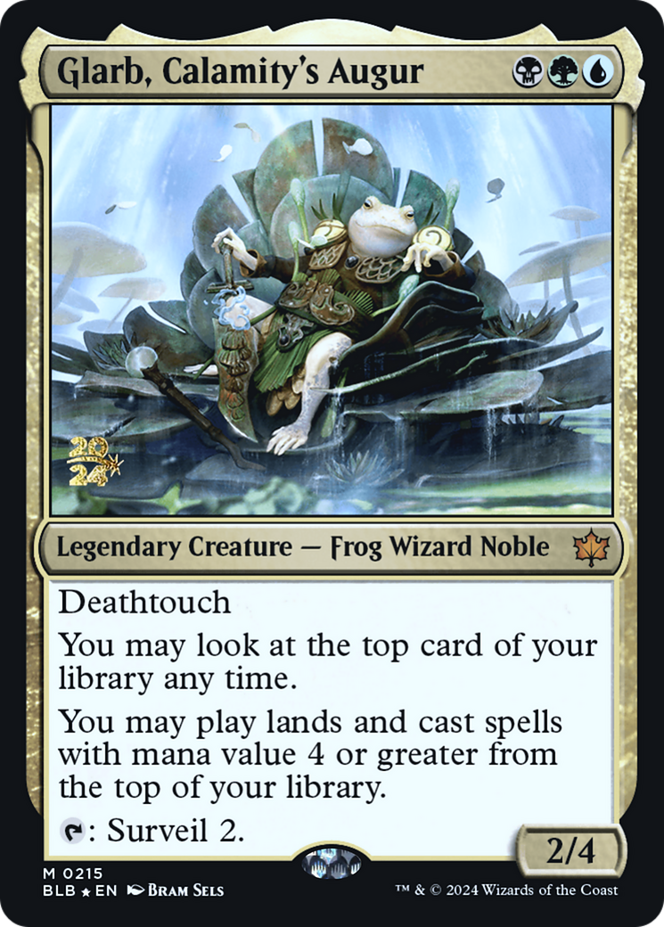 Image of Glarb, Calamity's Augur (PRE-215) - Bloomburrow Promos Foil