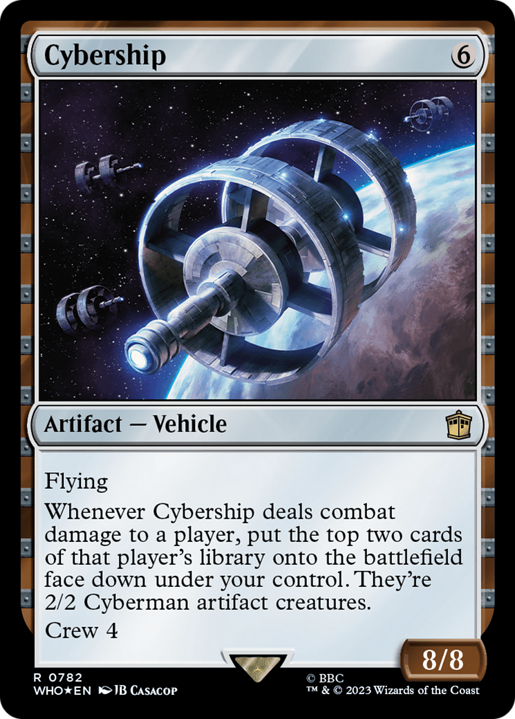 Image of Cybership (Surge Foil) (WHO-782) - Doctor Who Foil
