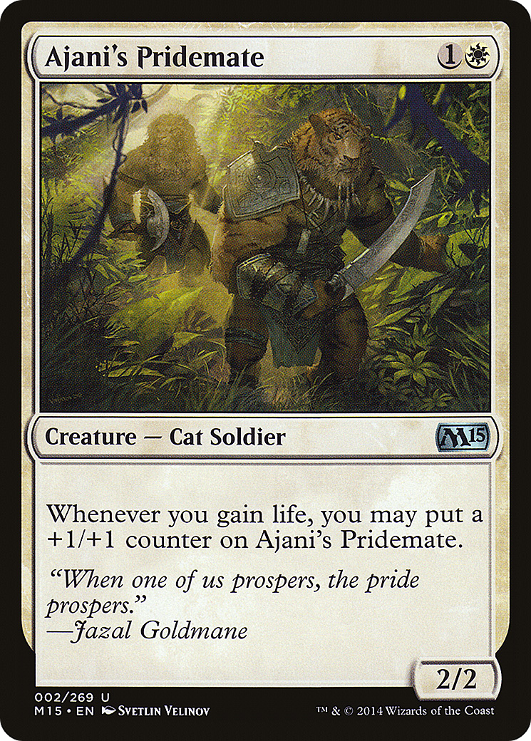 Image of Ajani's Pridemate (M15-002) - Magic 2015 Foil