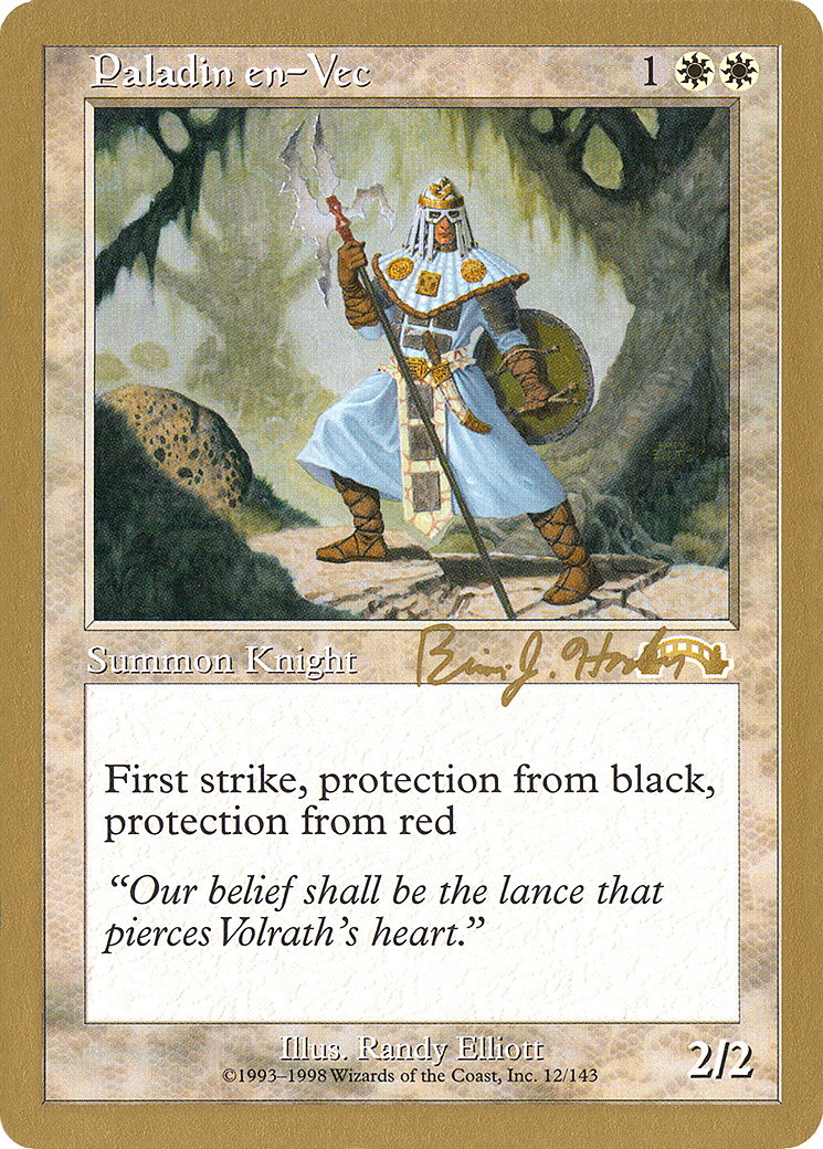 Image of Paladin en-Vec - 1998 Brian Hacker (EXO) (WCD-) - World Championship Decks 1998
