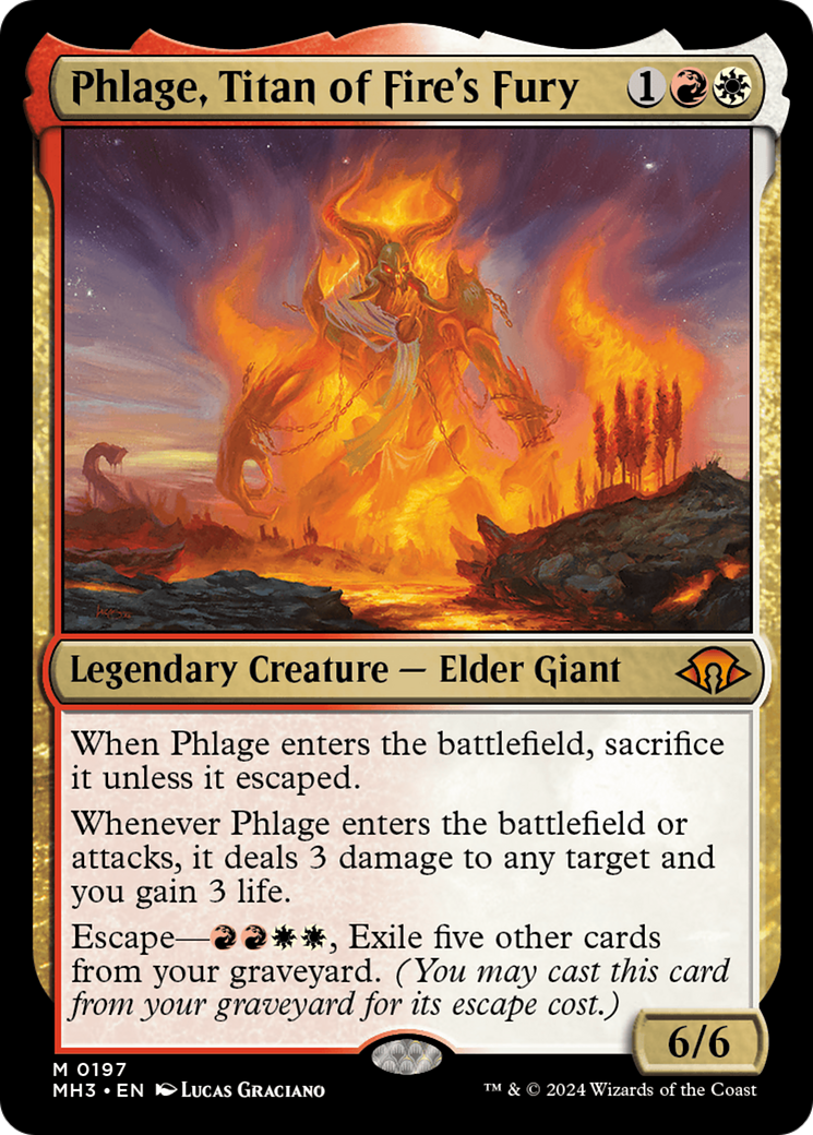 Image of Phlage, Titan of Fire's Fury (MH3-197) - Modern Horizons 3 Foil