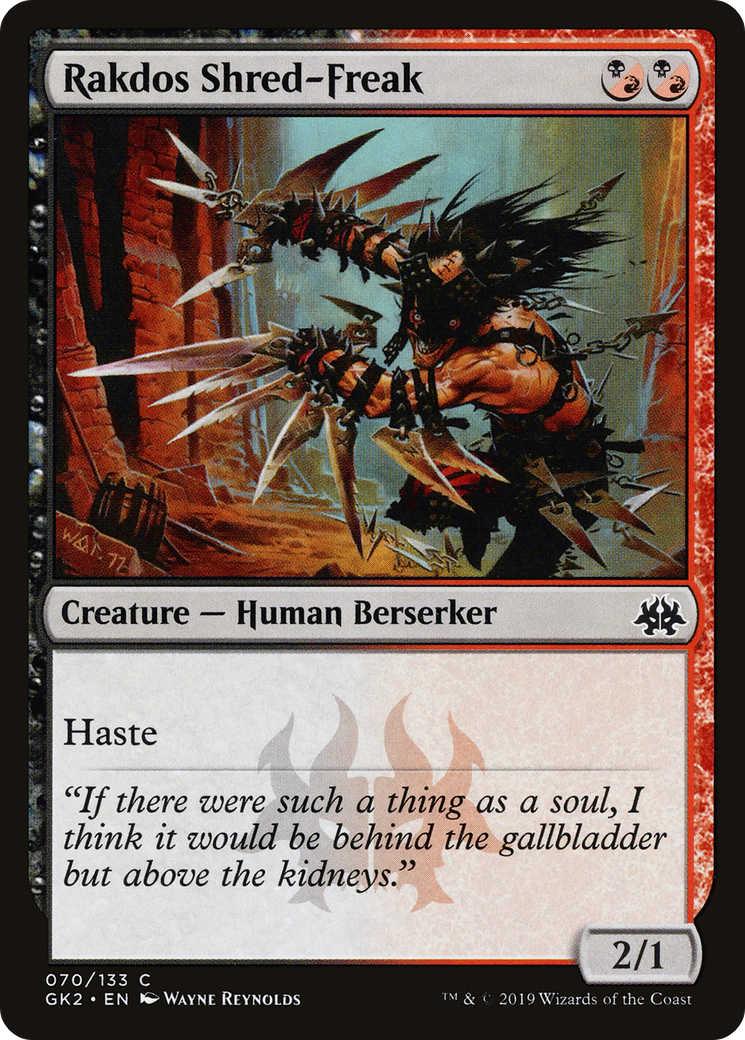 Image of Rakdos Shred-Freak (GK2-070) - RNA Guild Kit