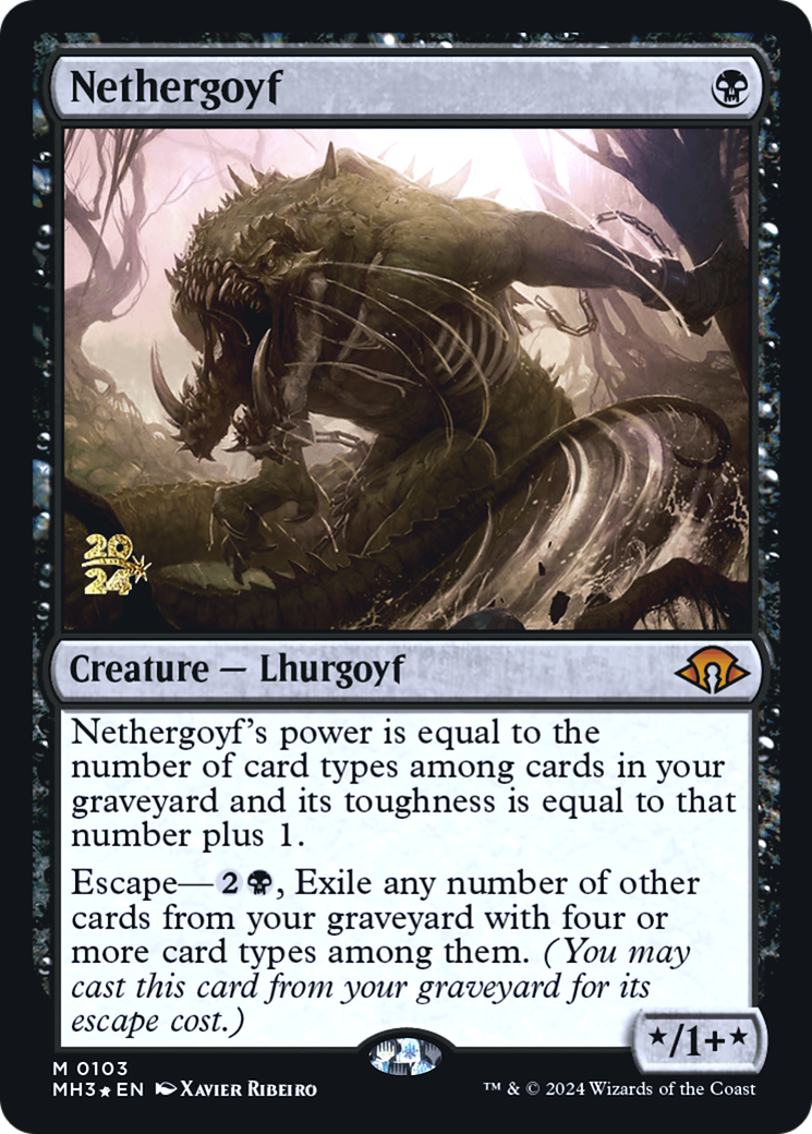 Image of Nethergoyf (PRE-103) - Modern Horizons 3 Promos Foil