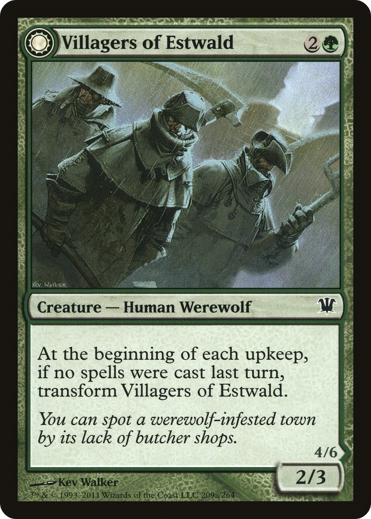 Image of Villagers of Estwald (ISD-209) - Innistrad: (Double Faced Transform) Foil