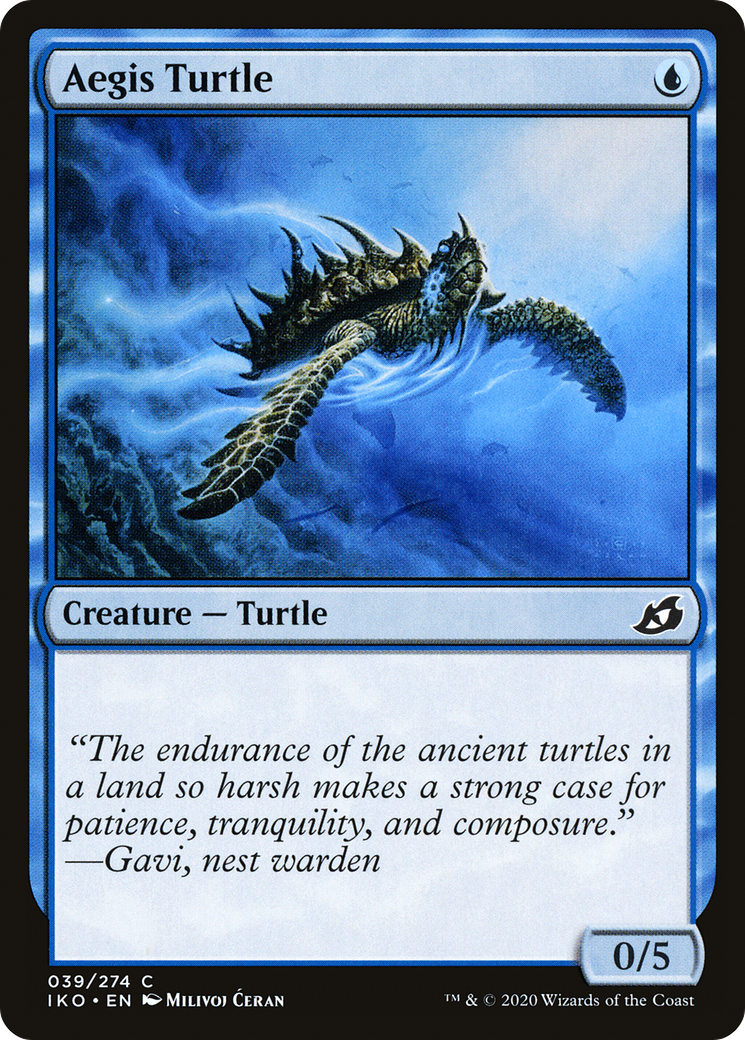 Image of Aegis Turtle (IKO-039) - Ikoria: Lair of Behemoths Foil