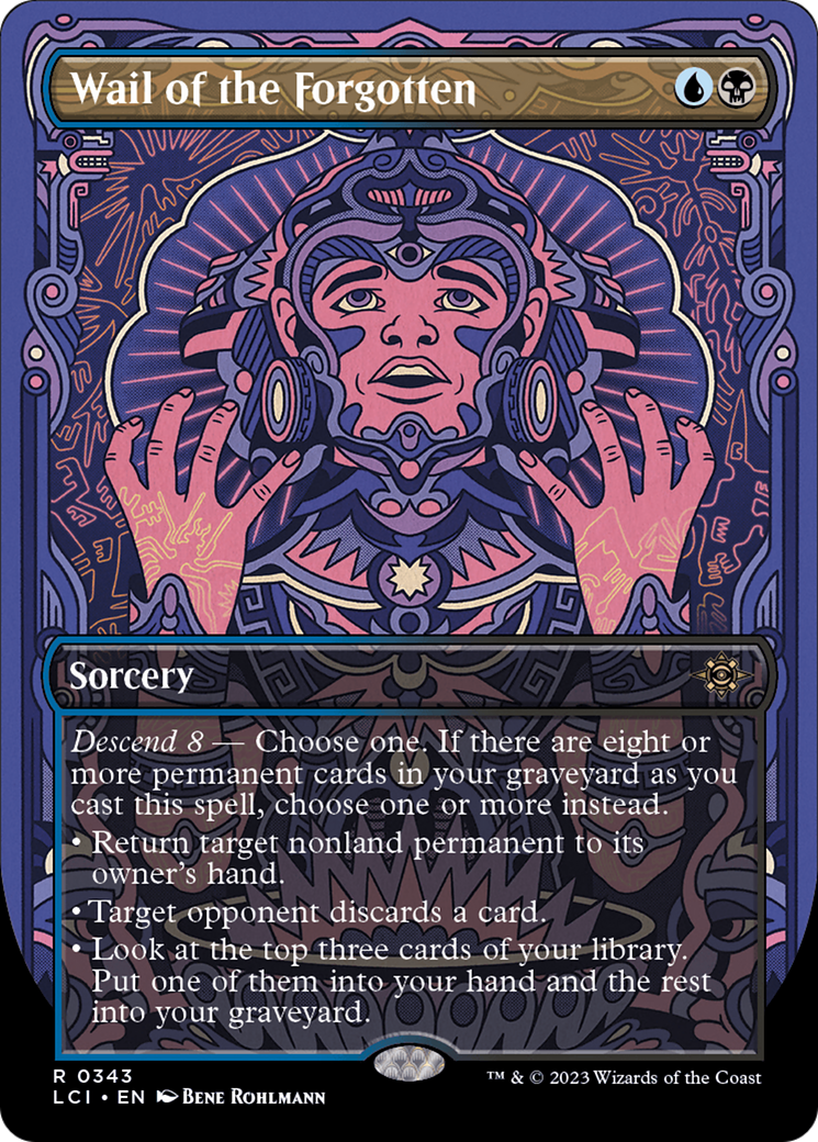 Image of Wail of the Forgotten (Borderless) (LCI-343) - The Lost Caverns of Ixalan (Borderless) Foil