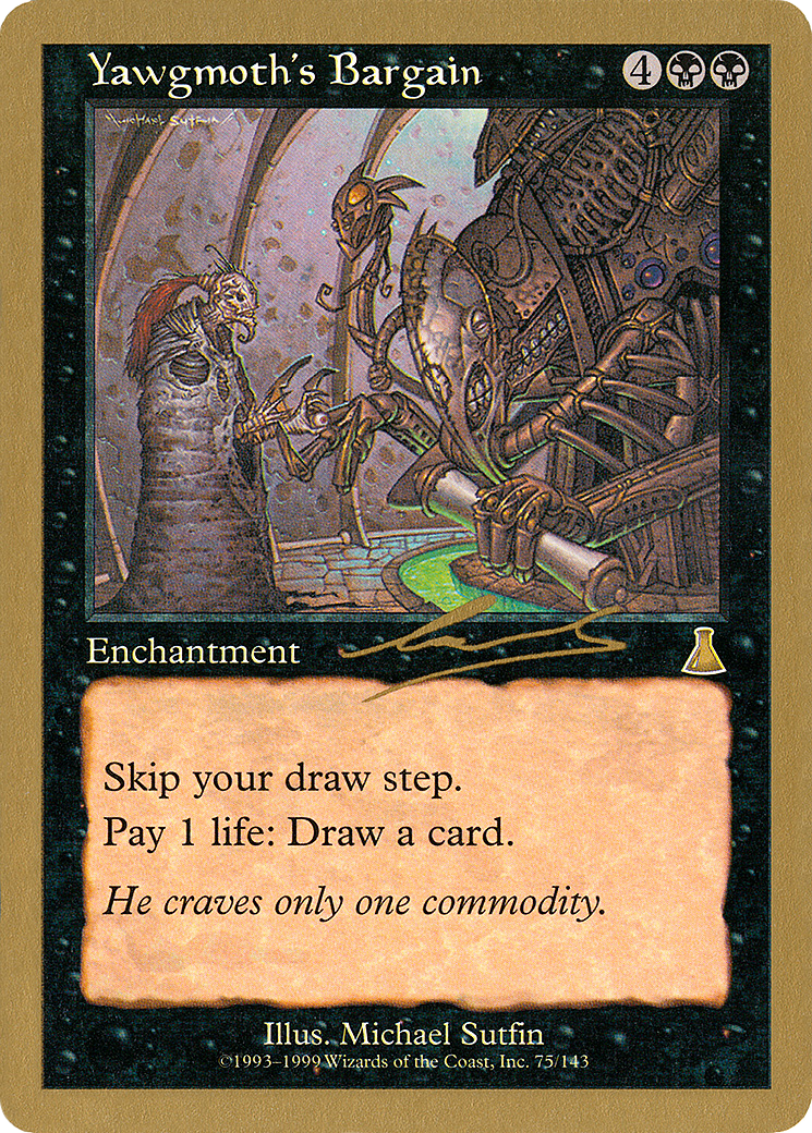 Image of Yawgmoth's Bargain - 2000 Nicolas Labarre (UDS) (WCD-) - World Championship Decks 2000