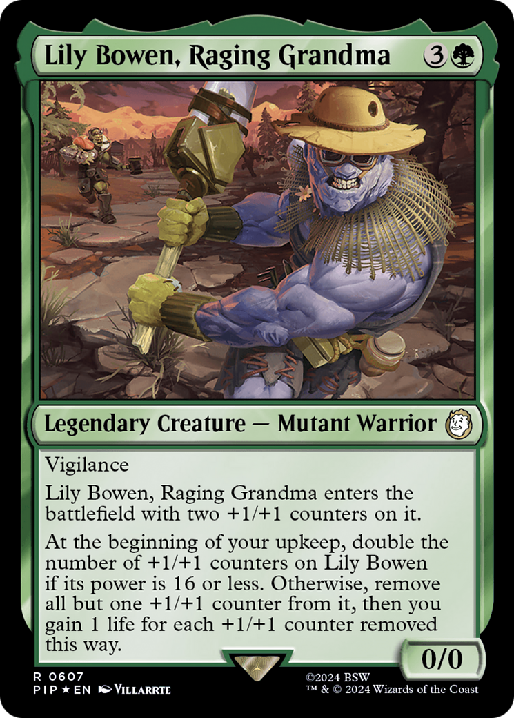 Image of Lily Bowen, Raging Grandma (Surge Foil) (PIP-607) - Fallout Foil