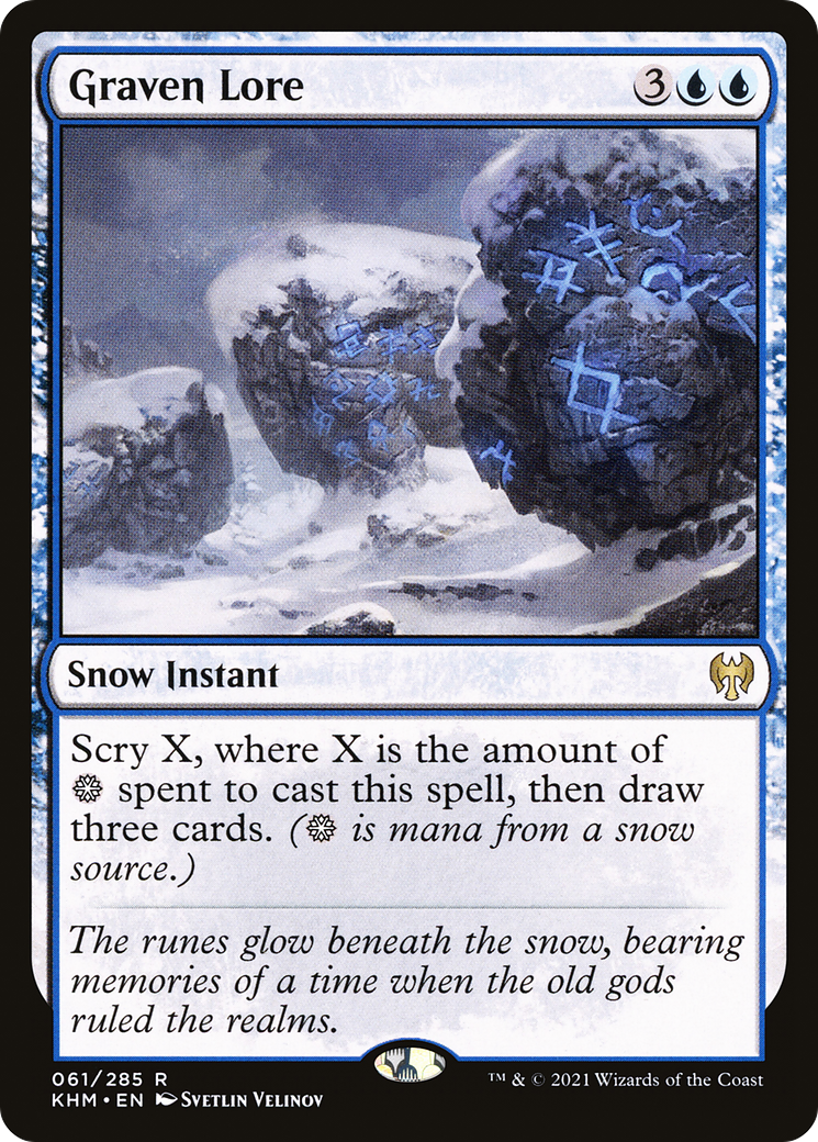Image of Graven Lore (KHM-061) - Kaldheim: (snow)