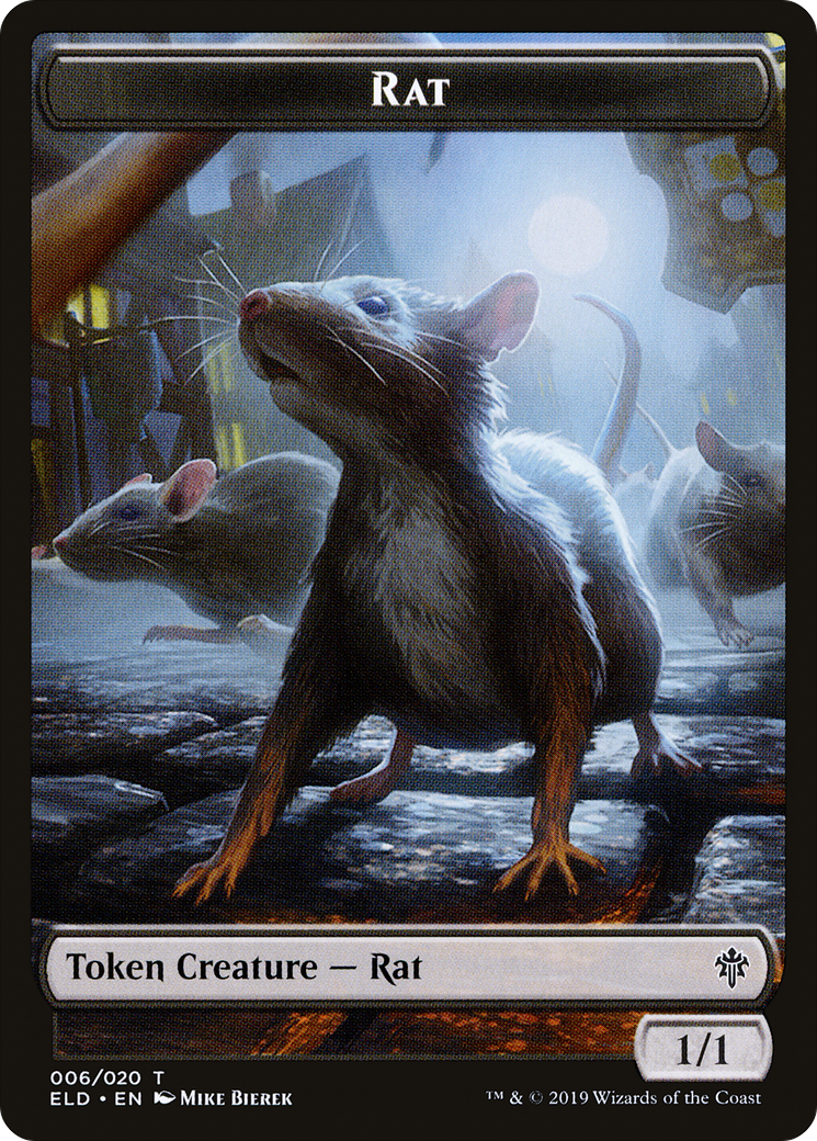 Image of Rat (TELD-006) - Throne of Eldraine Tokens Foil