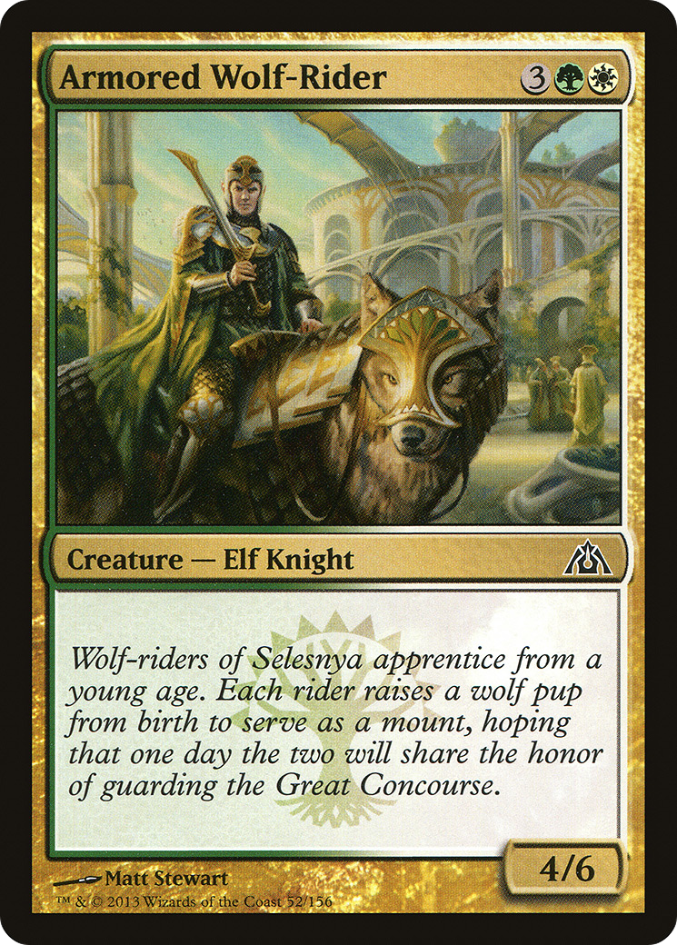Image of Armored Wolf-Rider (DGM-052) - Dragon's Maze Foil