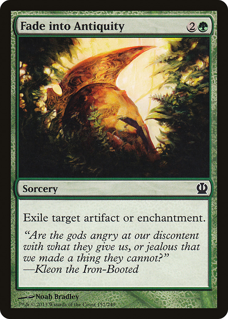Image of Fade into Antiquity (THS-157) - Theros Foil