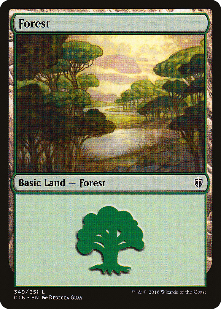 Image of Forest (349) (C16-349) - Commander 2016