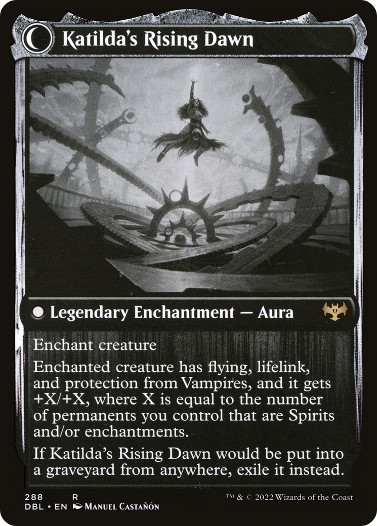 Image of Katilda, Dawnhart Martyr (DBL-288) - Innistrad: Double Feature: (Double Faced Transform)