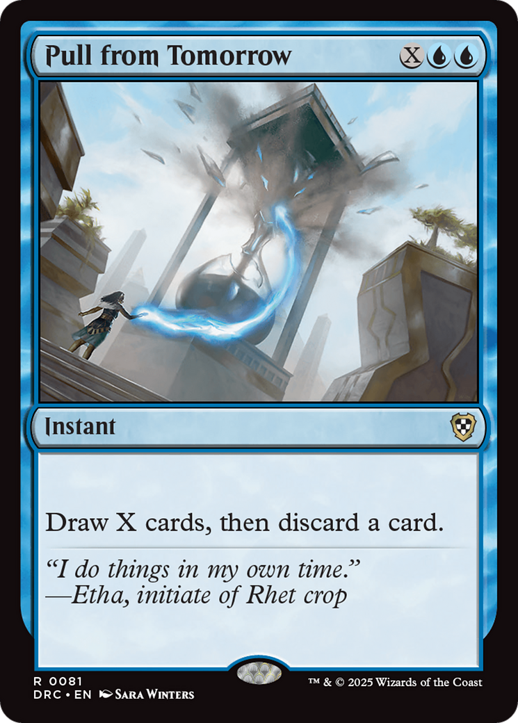 Image of Pull from Tomorrow (DRC-081) - Commander: Aetherdrift