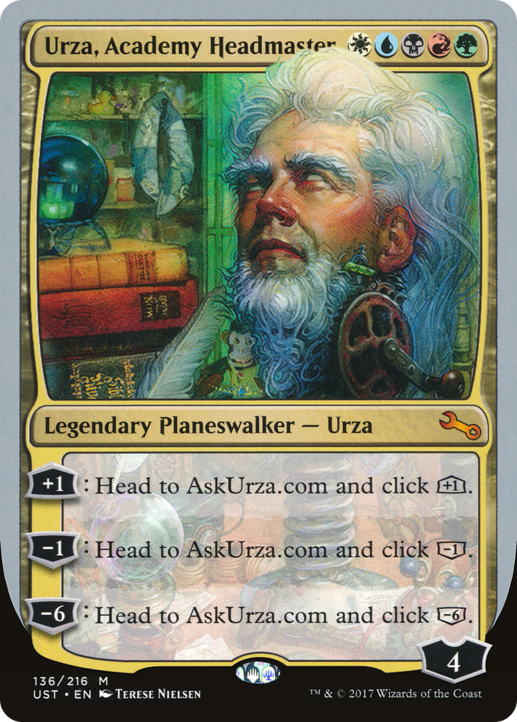 Image of Urza, Academy Headmaster (UST-136) - Unstable Foil