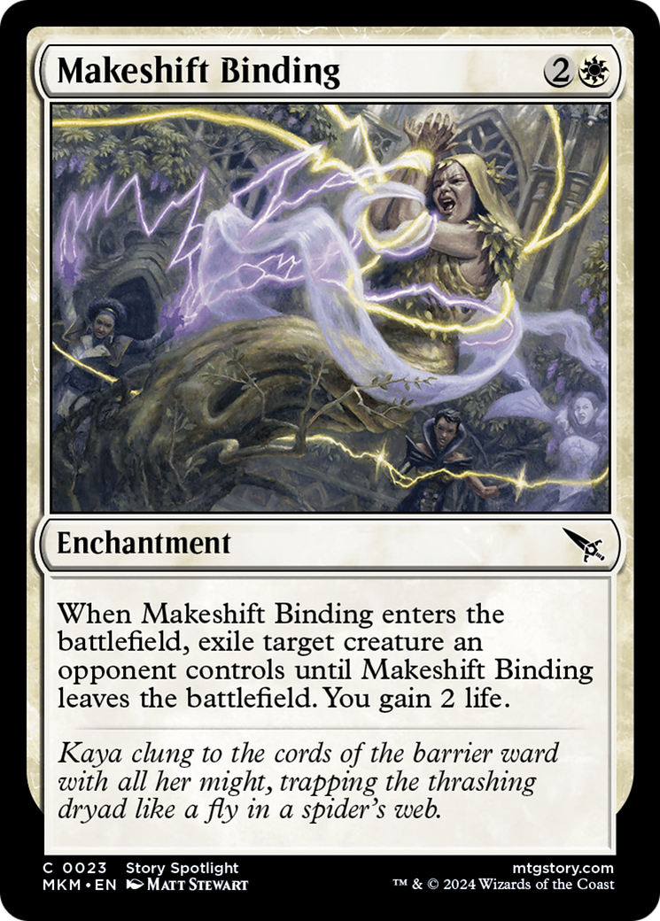 Image of Makeshift Binding (MKM-023) - Murders at Karlov Manor Foil