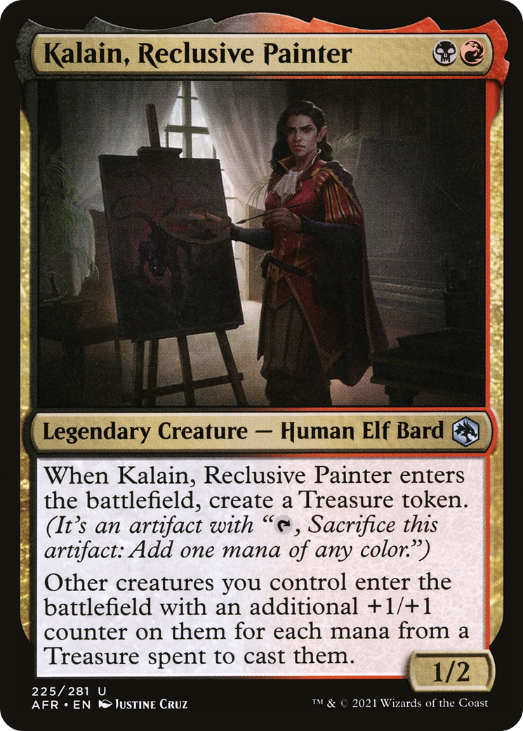 Image of Kalain, Reclusive Painter (AFR-225) - Adventures in the Forgotten Realms Foil