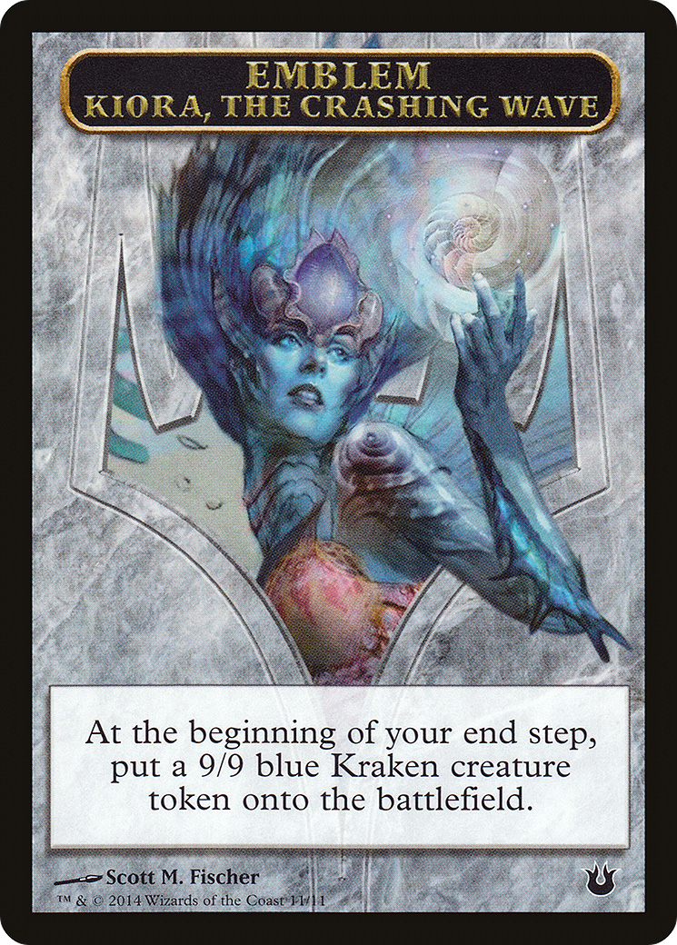 Image of Emblem - Kiora, the Crashing Wave (BNG-011) - Born of the Gods Tokens