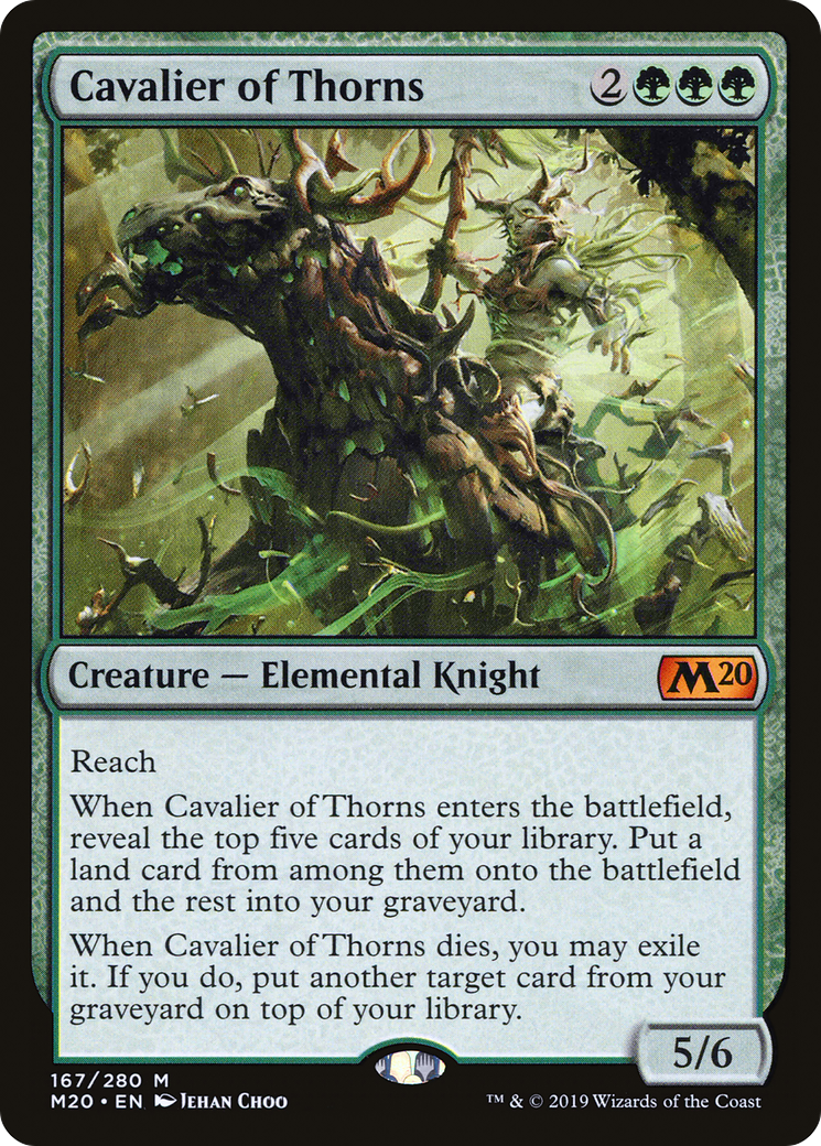 Image of Cavalier of Thorns (M20-167) - Core Set 2020