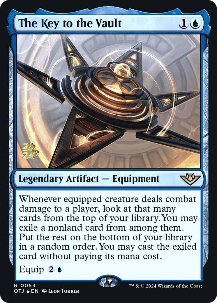 Image of The Key to the Vault (PRE-054) - Outlaws of Thunder Junction Promos Foil