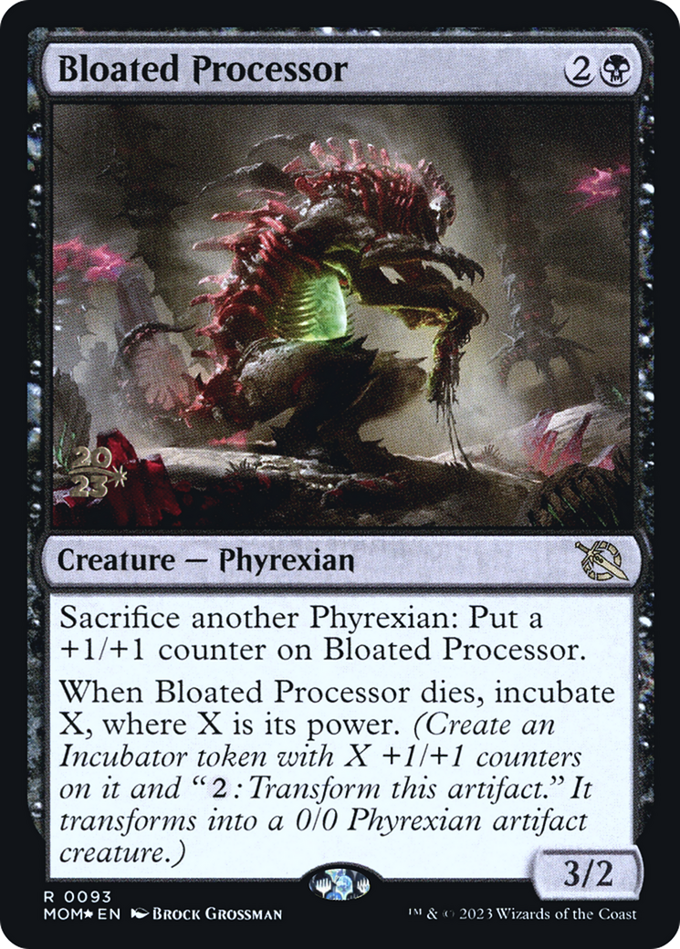 Image of Bloated Processor (PRE-093) - March of the Machine Promos Foil