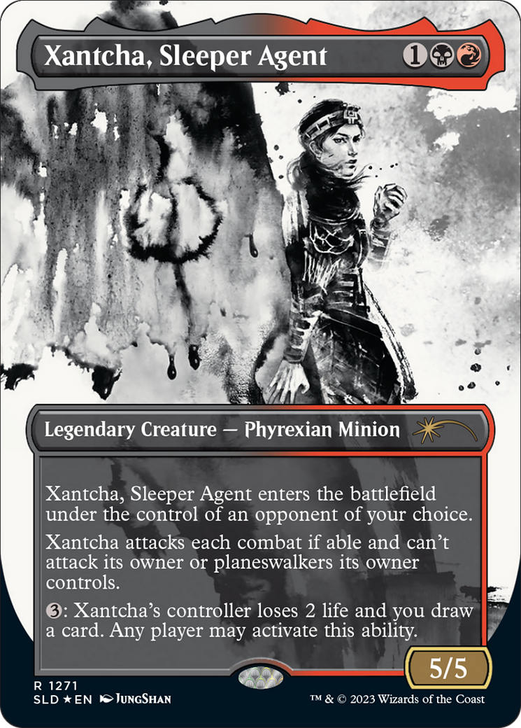 Image of Xantcha, Sleeper Agent (Halo Foil) (SLD-1271) - Secret Lair Drop: (Showcase) (Borderless) Foil