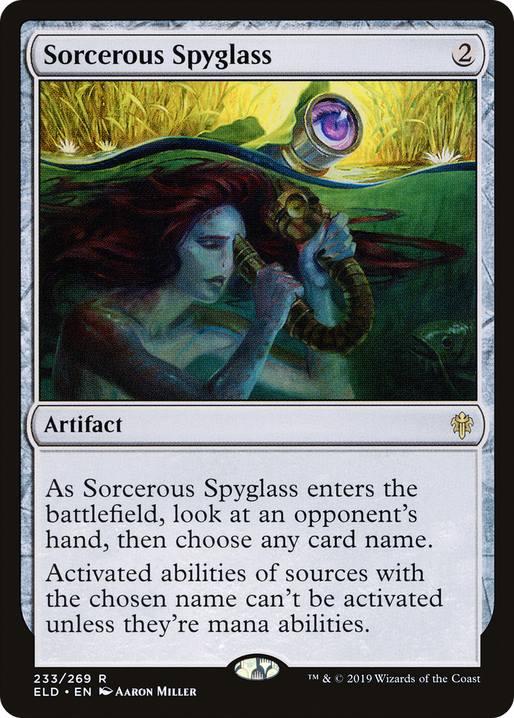 Image of Sorcerous Spyglass (ELD-233) - Throne of Eldraine Foil