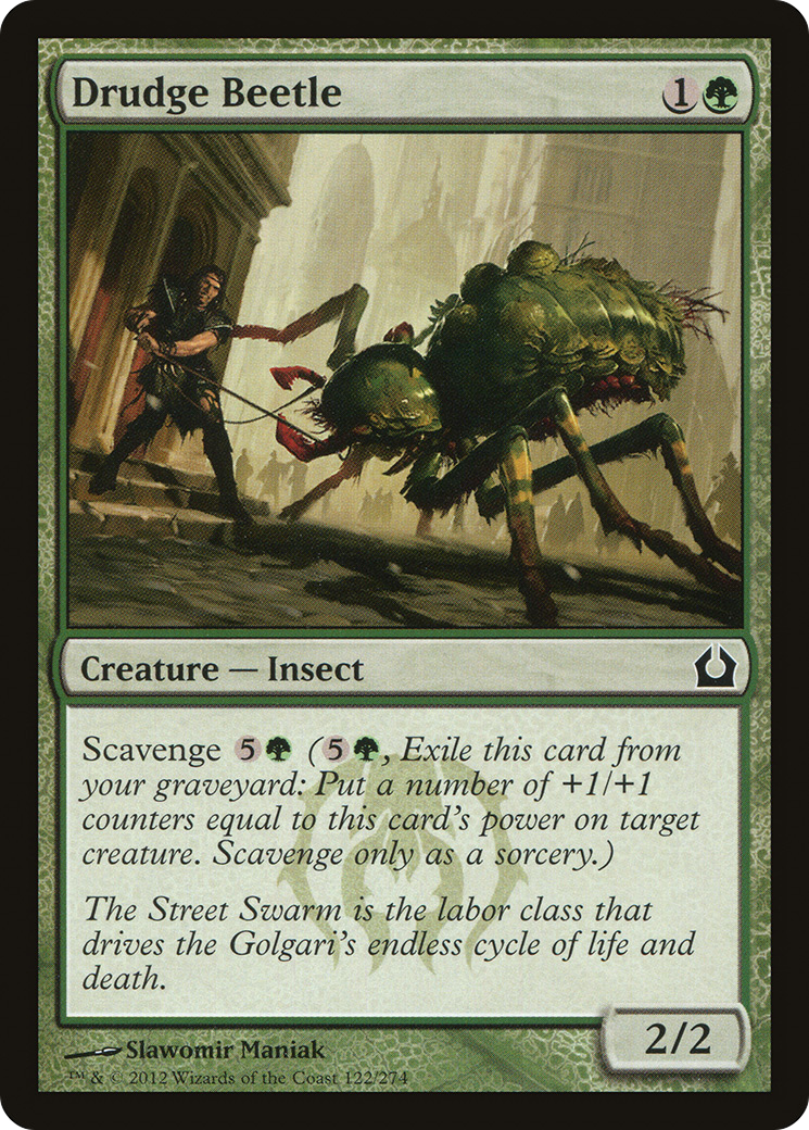 Image of Drudge Beetle (RTR-122) - Return to Ravnica Foil