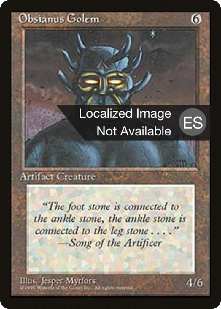Image of Obsianus Golem (4BB-) - Fourth Edition Foreign Black Border