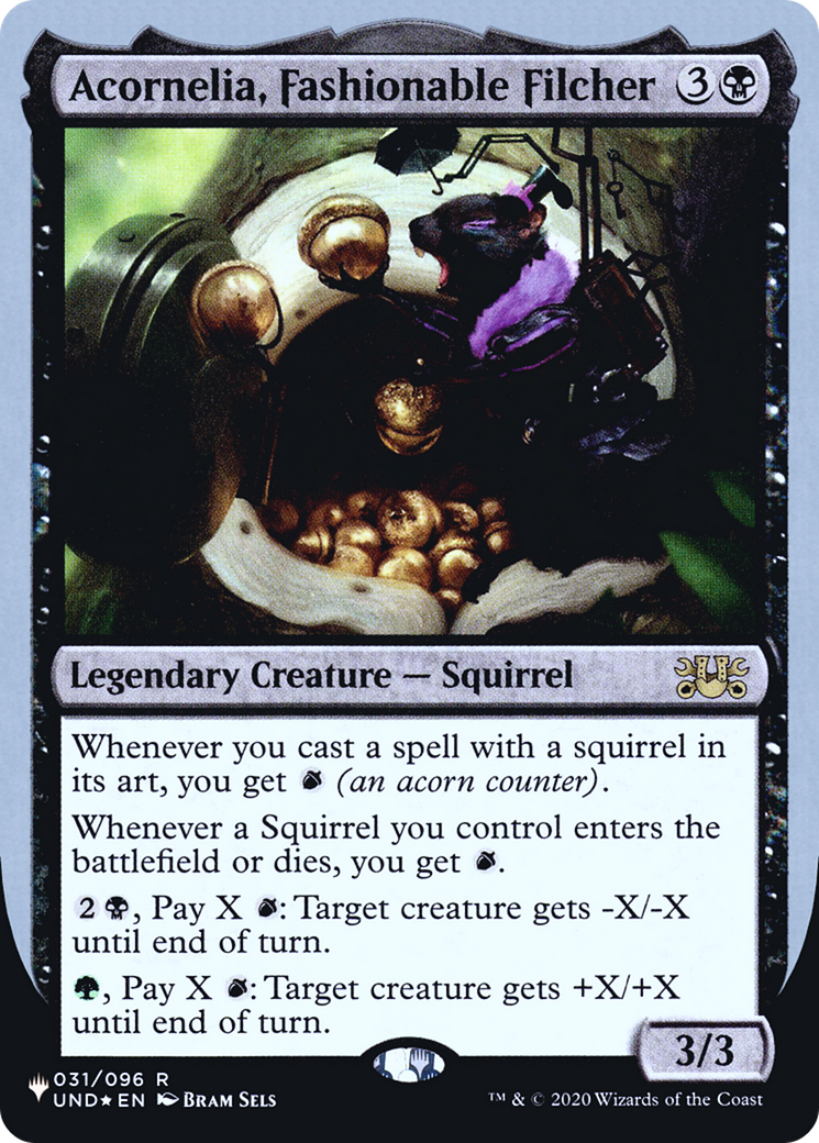 Image of Acornelia, Fashionable Filcher (LIST-031/096) - The List (Unfinity Foil Edition) Foil