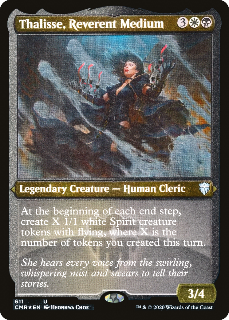 Image of Thalisse, Reverent Medium (Foil Etched) (CMR-611) - Commander Legends Foil