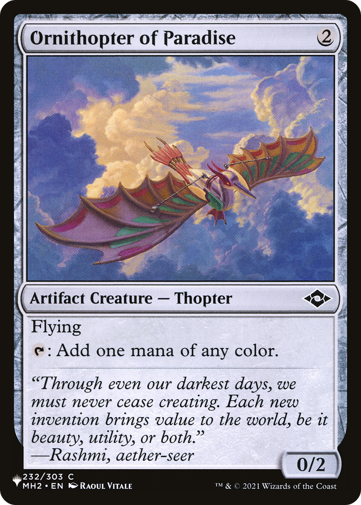 Image of Ornithopter of Paradise (LIST-MH2-232) - The List