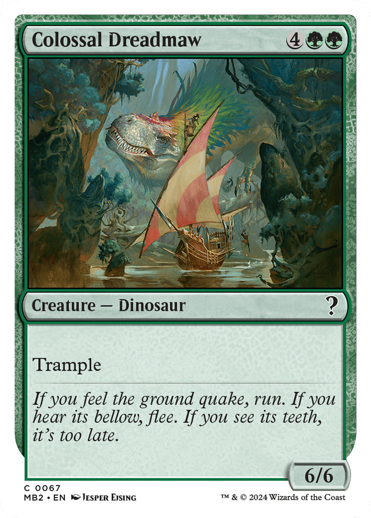 Image of Colossal Dreadmaw (White Border) (MB2-067) - Mystery Booster 2