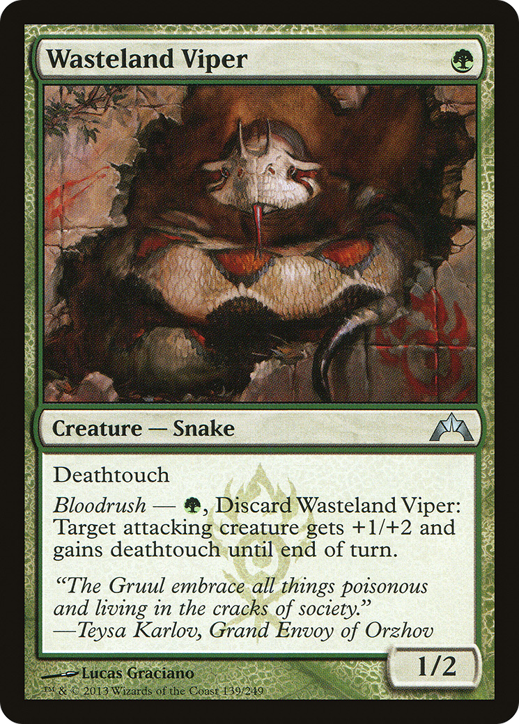 Image of Wasteland Viper (GTC-139) - Gatecrash Foil