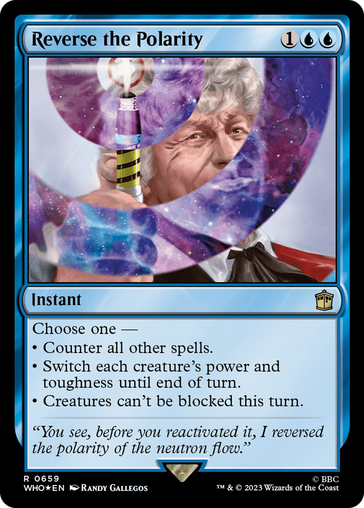 Image of Reverse the Polarity (Surge Foil) (WHO-659) - Doctor Who Foil