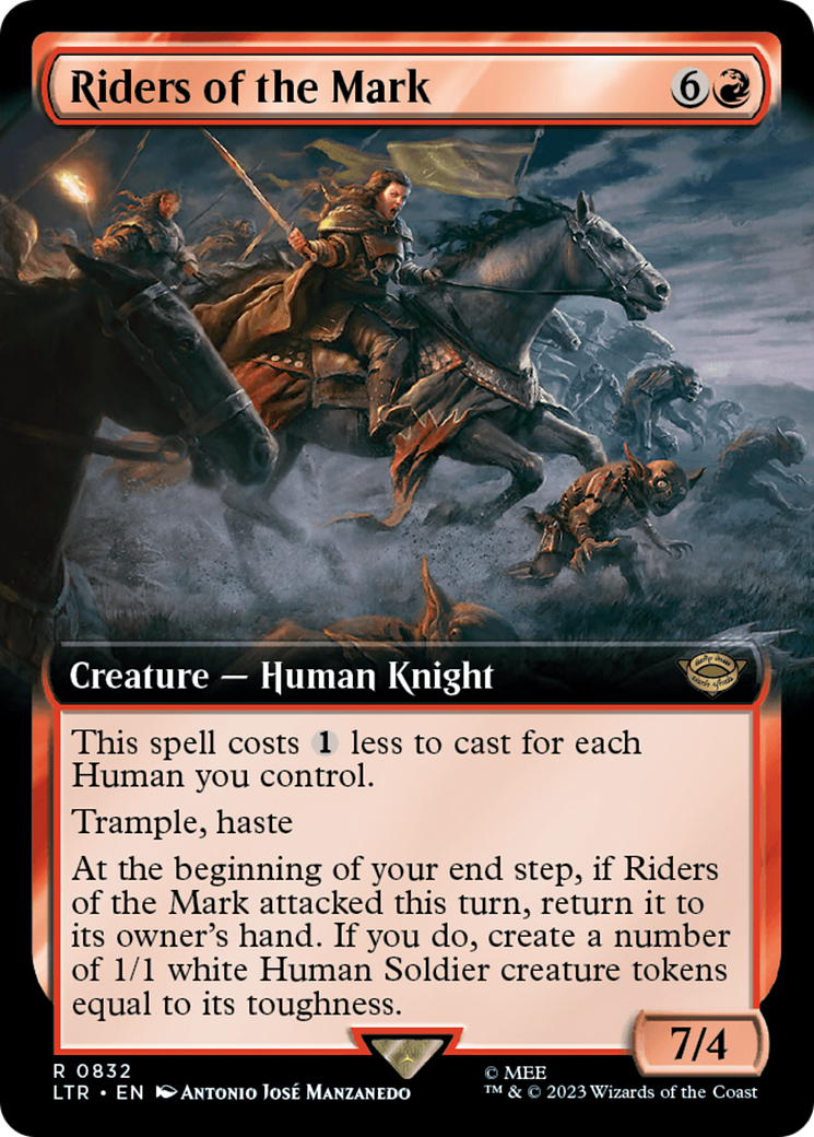 Image of Riders of the Mark (Extended Art) (LTR-832) - The Lord of the Rings: Tales of Middle-earth: (Extended Art)