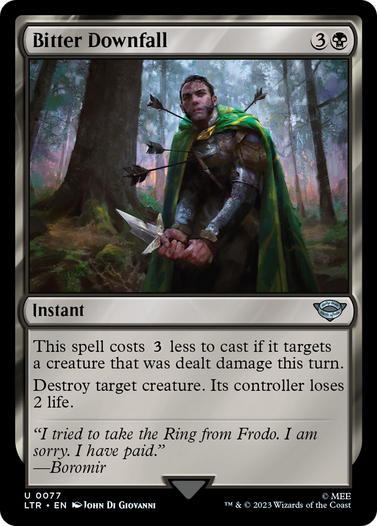 Image of Bitter Downfall (LTR-077) - The Lord of the Rings: Tales of Middle-earth