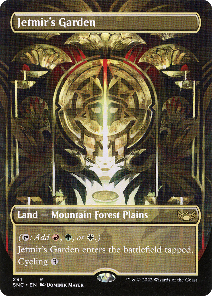 Image of Jetmir's Garden (Borderless) (SNC-291) - Streets of New Capenna (Borderless) Foil