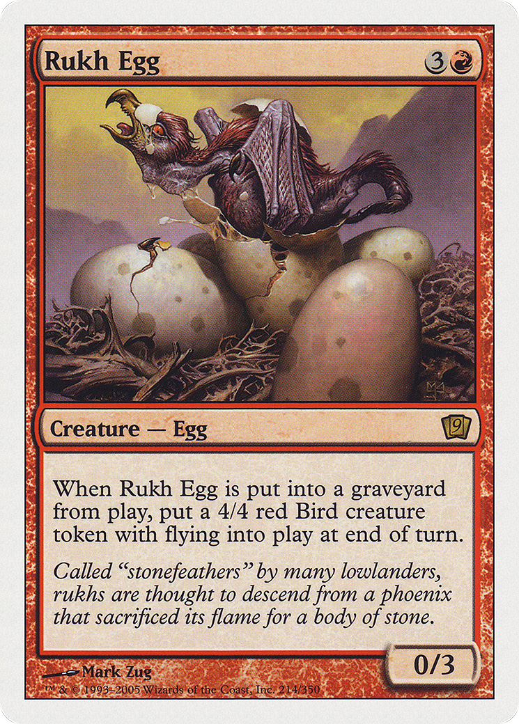 Image of Rukh Egg (9ED-214) - 9th Edition Foil