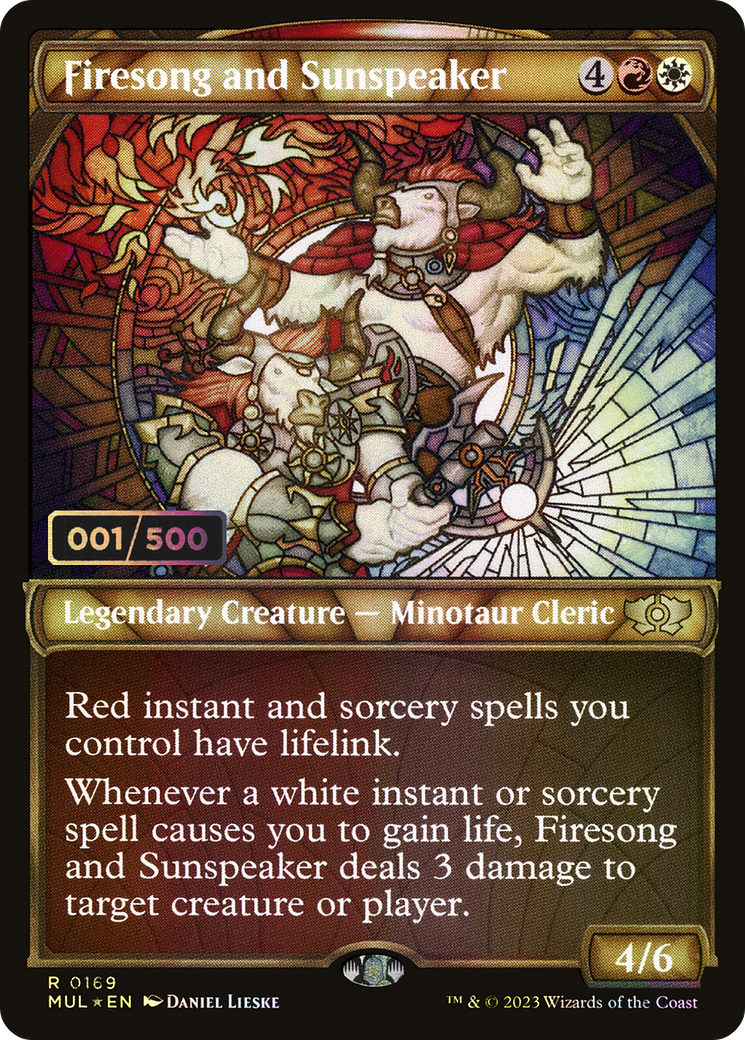 Image of Firesong and Sunspeaker (Serial Numbered) (MUL-169) - Multiverse Legends: (Showcase) Foil