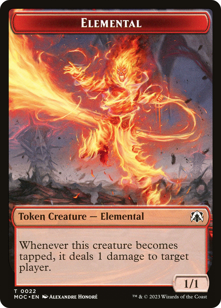 Image of Elemental (TMOC-022) - March of the Machine Commander Tokens