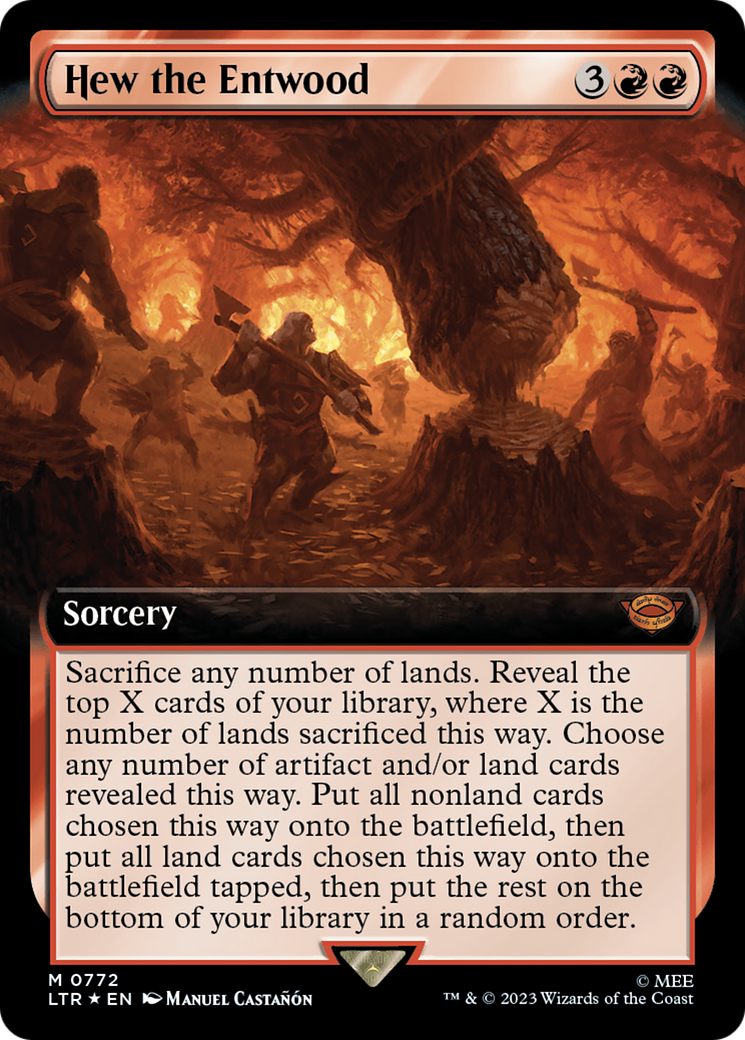 Image of Hew the Entwood (Extended Art) (Surge Foil) (LTR-772) - The Lord of the Rings: Tales of Middle-earth: (Extended Art) Foil