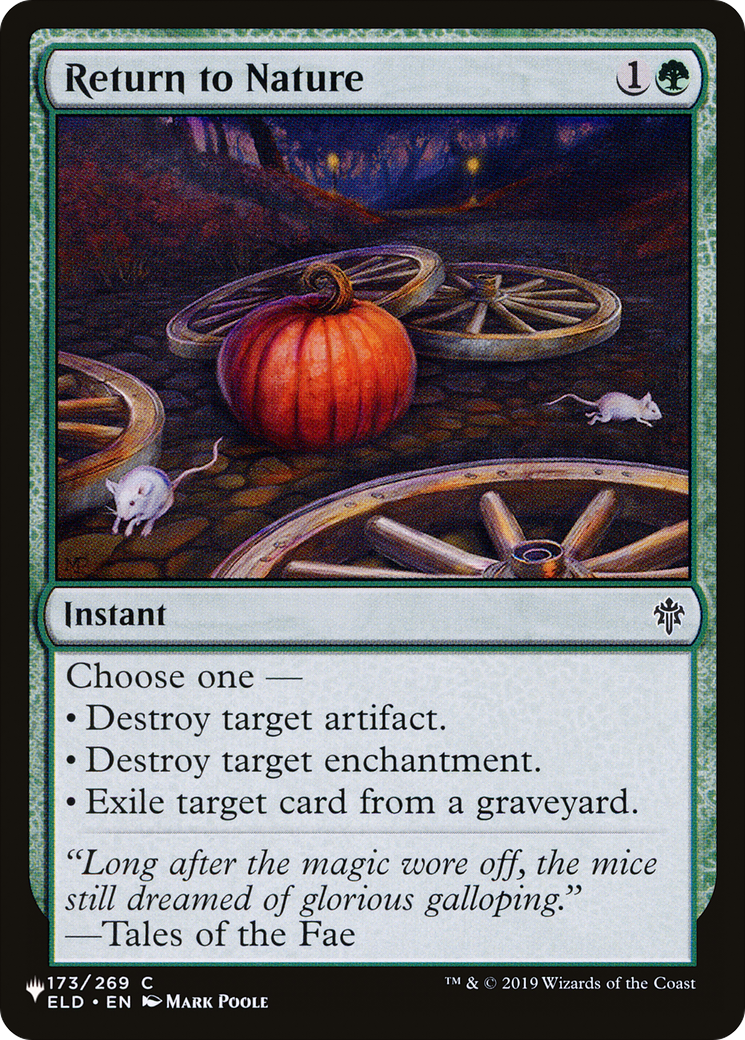 Image of Return to Nature (LIST-ELD-173) - The List