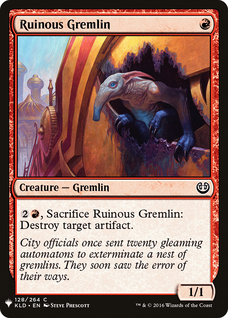 Image of Ruinous Gremlin (LIST-KLD-128) - The List