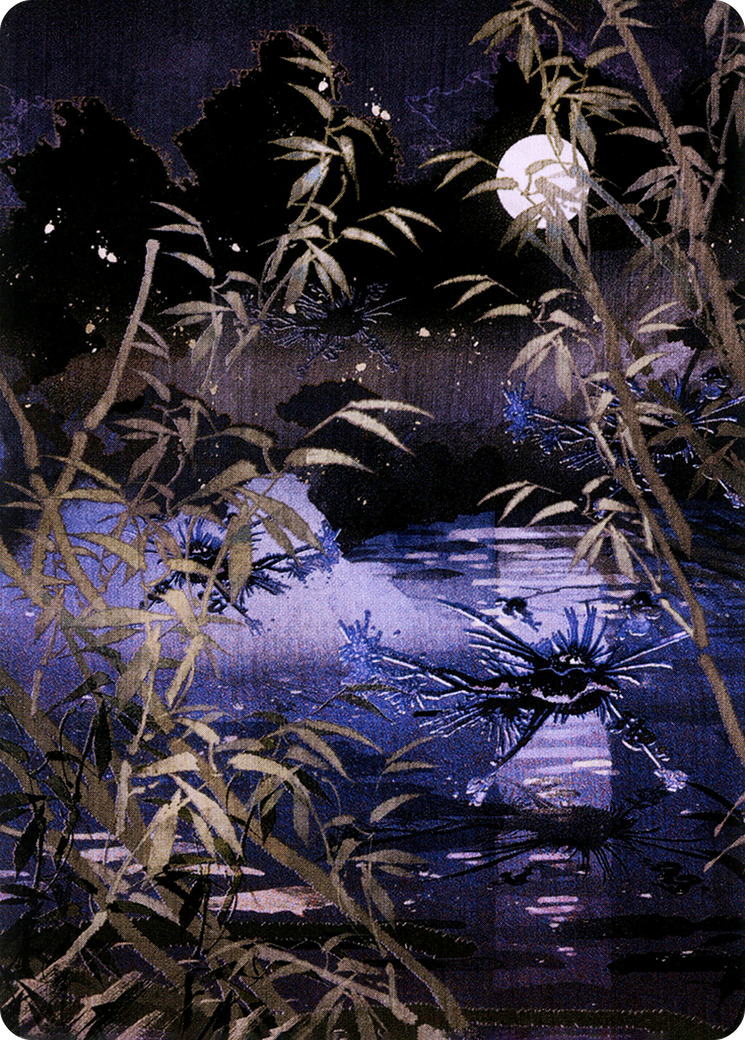 Image of Swamp // Swamp (ANEO-081) - Neon Dynasty Art Series (Borderless)
