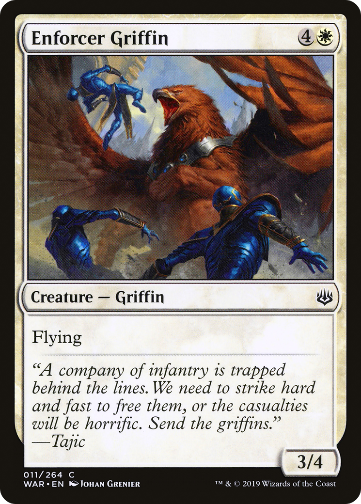 Image of Enforcer Griffin (WAR-011) - War of the Spark Foil